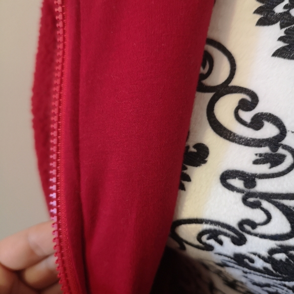 Red Teddy Coat - Picture 5 of 7